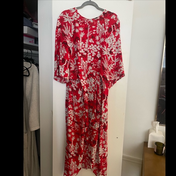 Beautiful TopShop Red Printed Dress - Picture 3 of 8